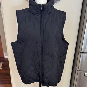 Lou & Grey Quilted Black Vest